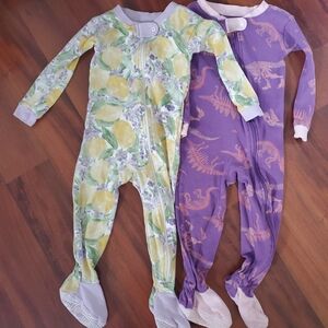 5/$30 Burt’s Bees Baby Footed Pajamas Set of 2 – 18M Organic Cotton
